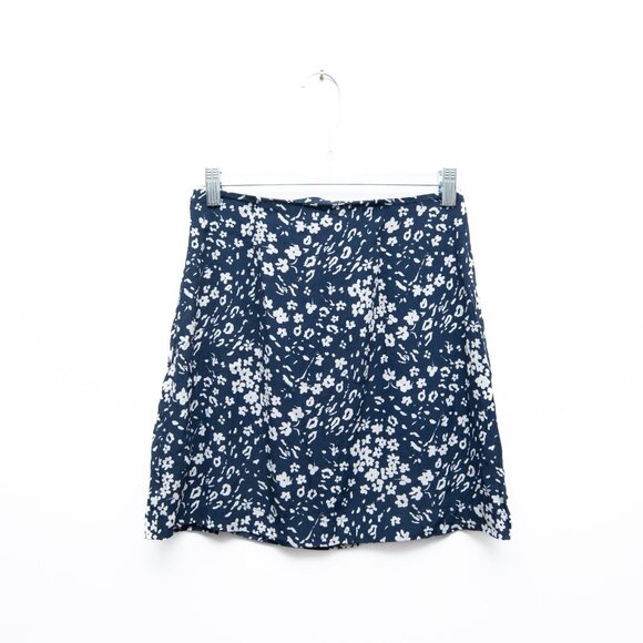 Free People Floral Mini Skirt Navy - Picture 6 of 6